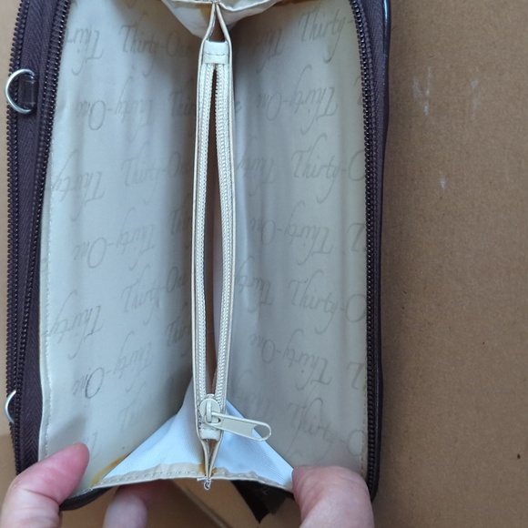 Double zippered wallet with checkbook cover - Picture 5 of 9